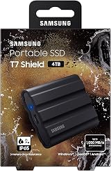 Samsung T7 Shield Portable SSD 4TB Black USB 3.2 Gen 2 External Storage view 8