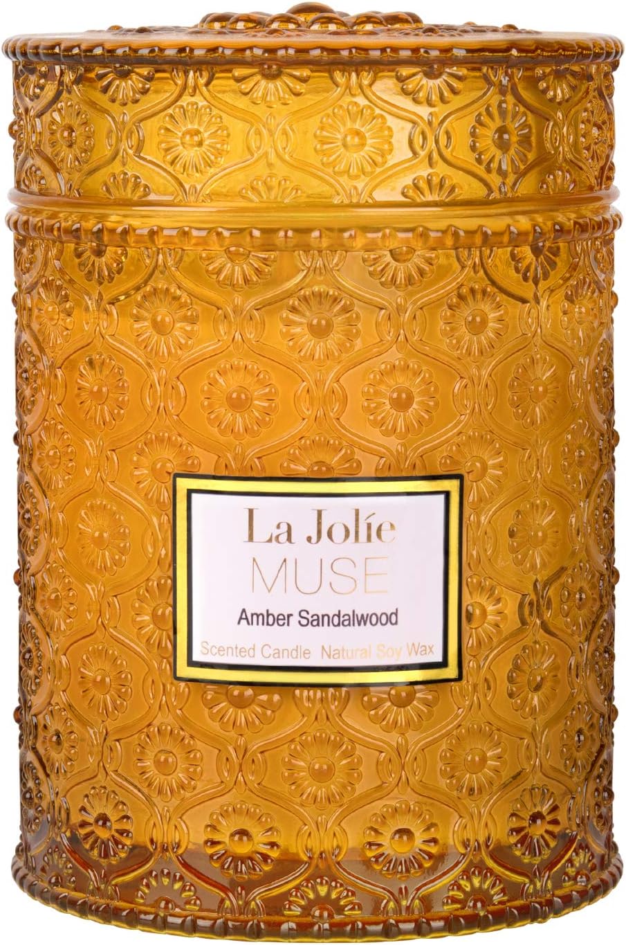 LA Jolie Muse Santal Himalayen Candle - Sandalwood, Fig & Amber, 19 oz