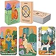 Wyspell Feminine Tarot Deck – Borderless Tarot Cards with Guide Book for Beginners – Beginner Playing Cards Set