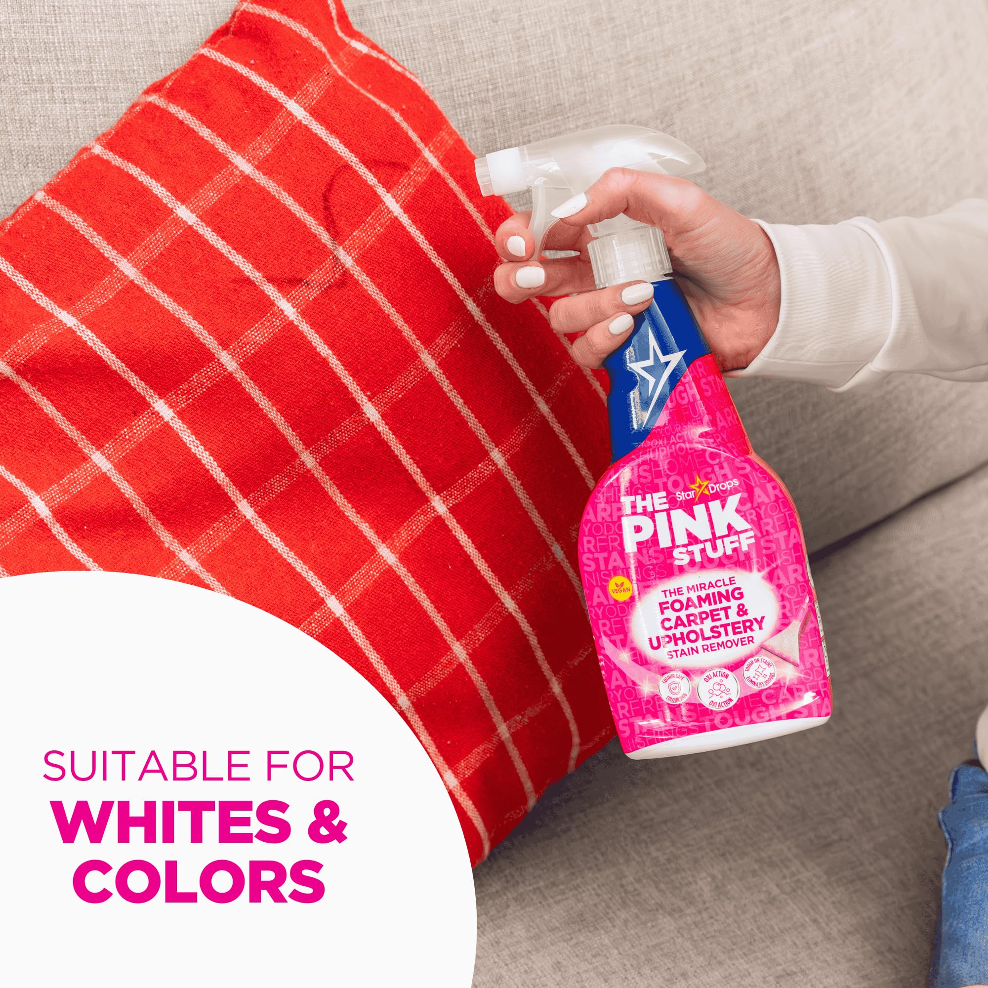 Stardrops - The Pink Stuff - The Miracle Foaming Carpet & Upholstery Stain Remover
