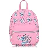 Disney Lilo and Stitch Backpack for Women, Men, Boys, Girls, Unisex | Cute PU Leather 10" Stitch Mini Backpack Purse Shoulder Purse | Stitch Bag and Stitch Accessories