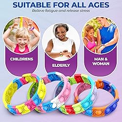 16 PCS Bracelets Glow in The Dark Pop it Fidget