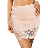 Avidlove Half Slips for Women Slip Skirt Lace Underskirt Anti-Slip Static Resistant Short Underdress Solid Dress