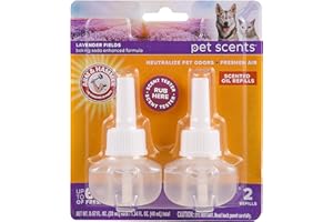 Arm & Hammer for Pets Scents Plug-in Scented Oil Refills in Lavender Fields, 2-Pack | Home Deodorizer for Pet Smells | Room D