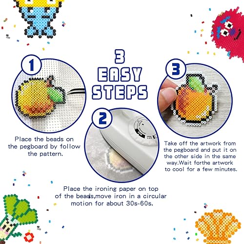 Artkal Mini Fusion Beads Kit 48 Colors 24000 Fuse Beads