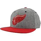 ZHATS NHL Unisex-Adult NHL Officially Licensed Adjustable Snapback Hat Chambray Heather Black