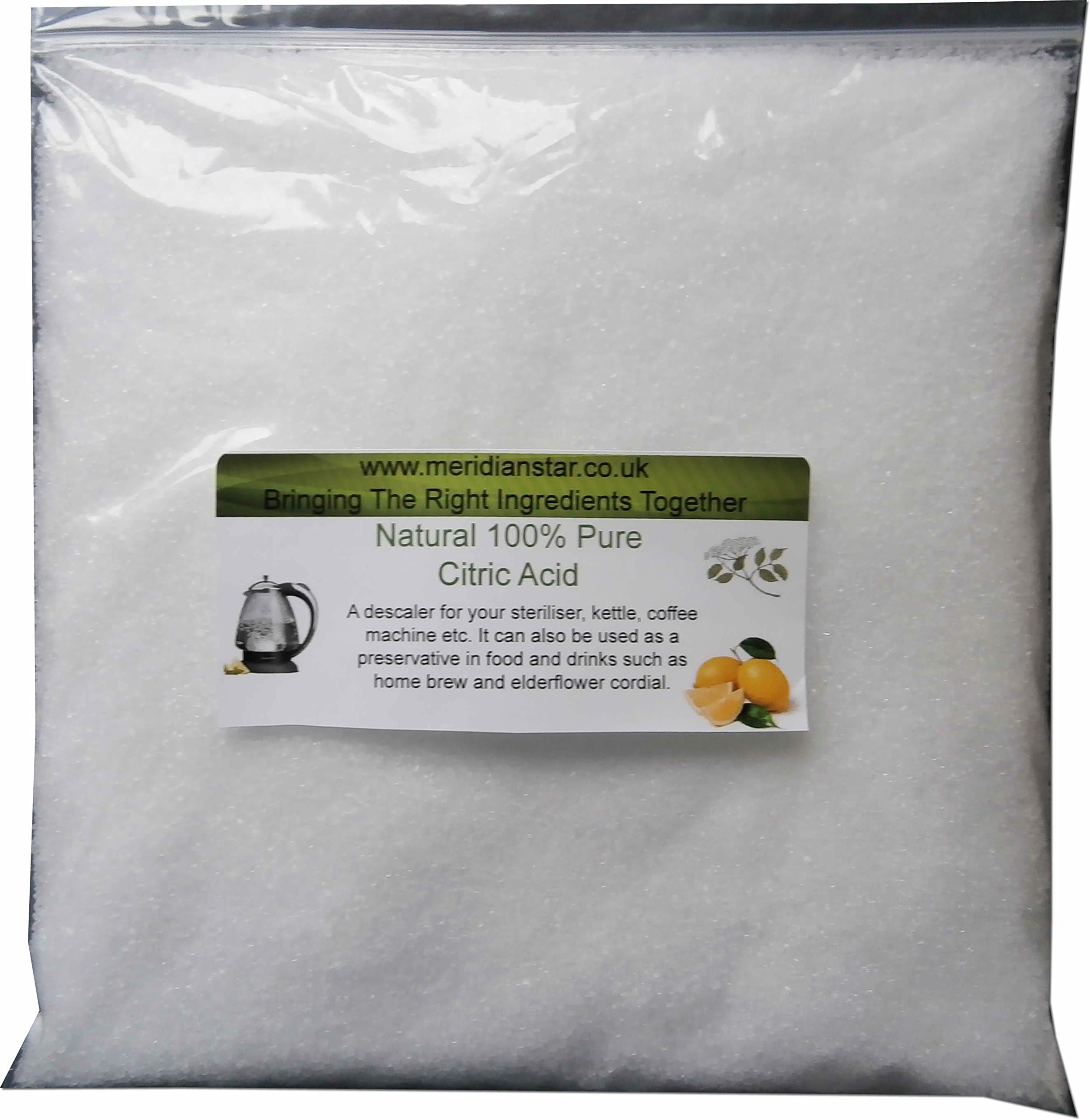 Citric Acid 1.8 KG. Ideal for Elderflower Cordial etc