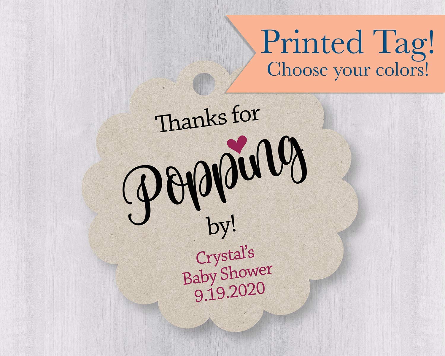 thanks for popping by baby shower