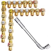 GRLP4 LP Gas Conversion Kit,2PK(24 PCS) Brass Propane Orifices with Wrench | Compatible with Frigidaire, Kenmore &amp; Electrolux Gas Range, Cooktop &amp; Stove