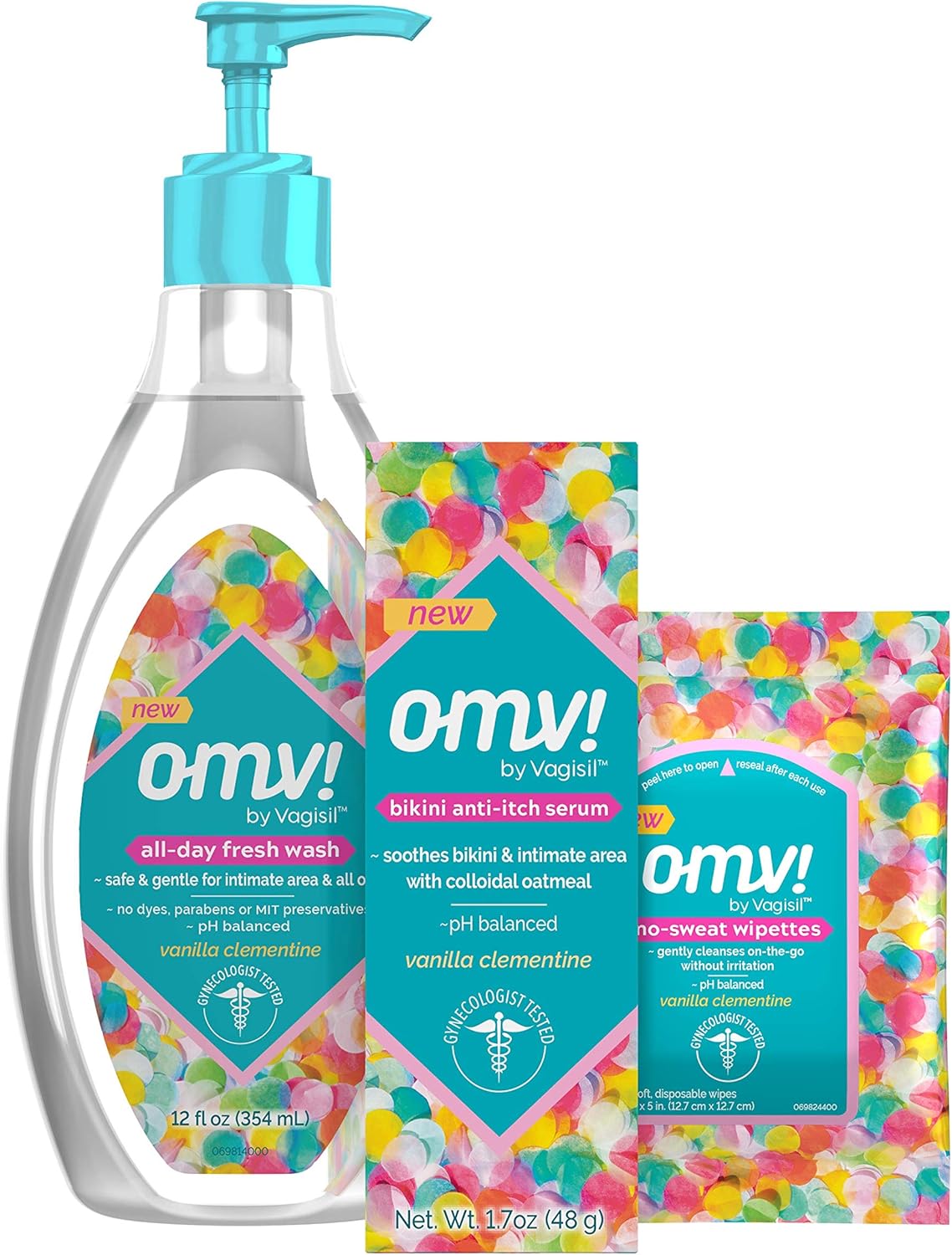 OMV by Vagisil All-Day Fresh Intimate Feminine Wash for Women, Gynecologist Tested, Vanilla Clementine Scent, 12 Ounce Bottle: Health & Personal Care