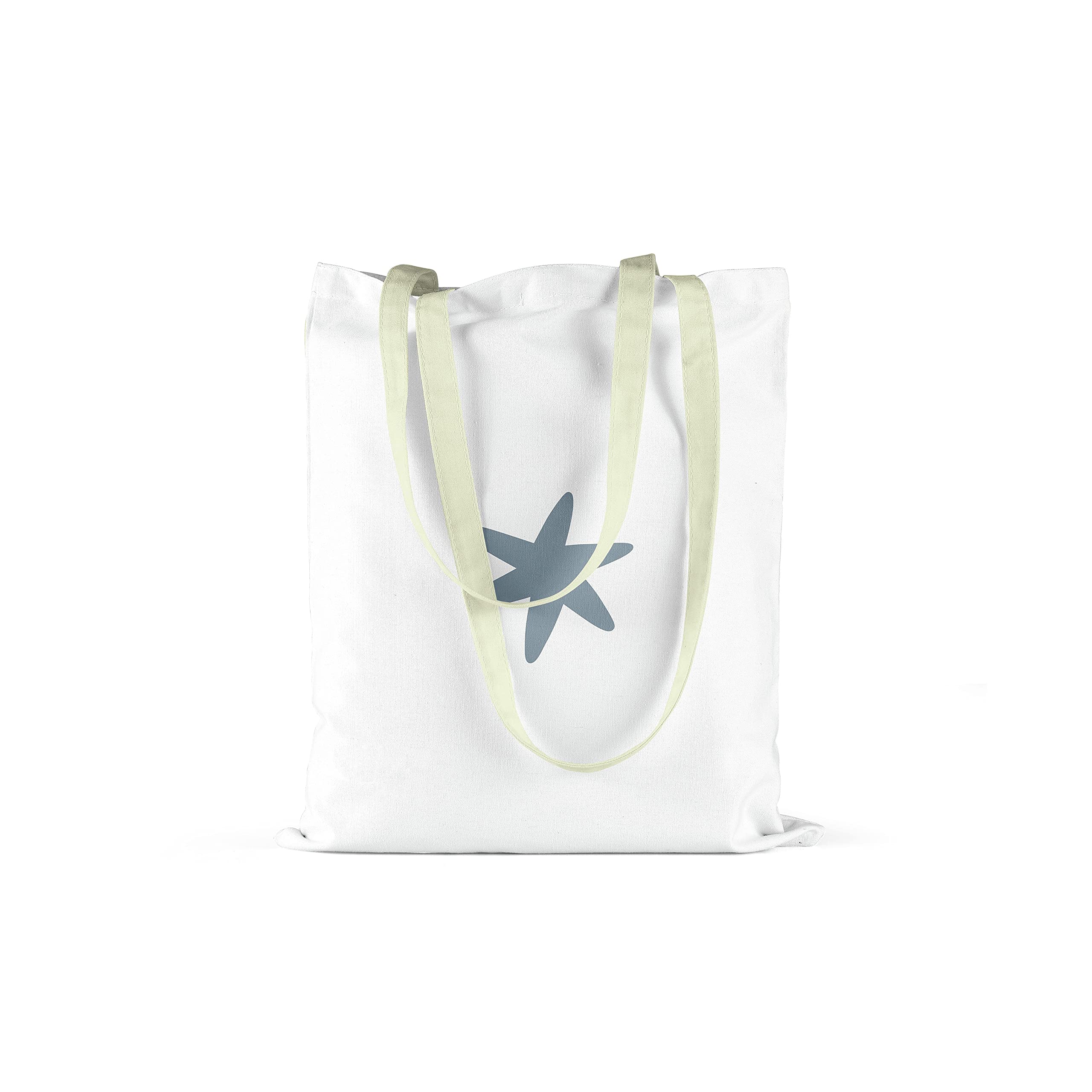 Bonamaison Printed Tote Bag, Reusable Grocery Bag, Shopping Bag, Machine Washable, Foldable, Canvas Cloth Bag with Handles, Size: 34x40 Cm