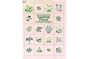 Danish Floral Charted Designs (Dover Embroidery, Needlepoint)