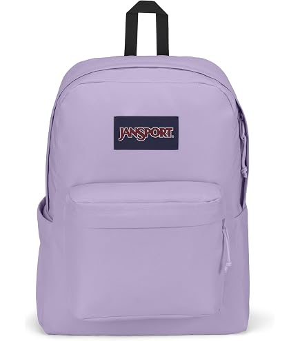JanSport SuperBreak One Backpacks - Durable, Lightweight Bookbag with 1 Main Compartment, Front Utility Pocket with Built-in Organizer - Premium Backpack, Pastel Lilac