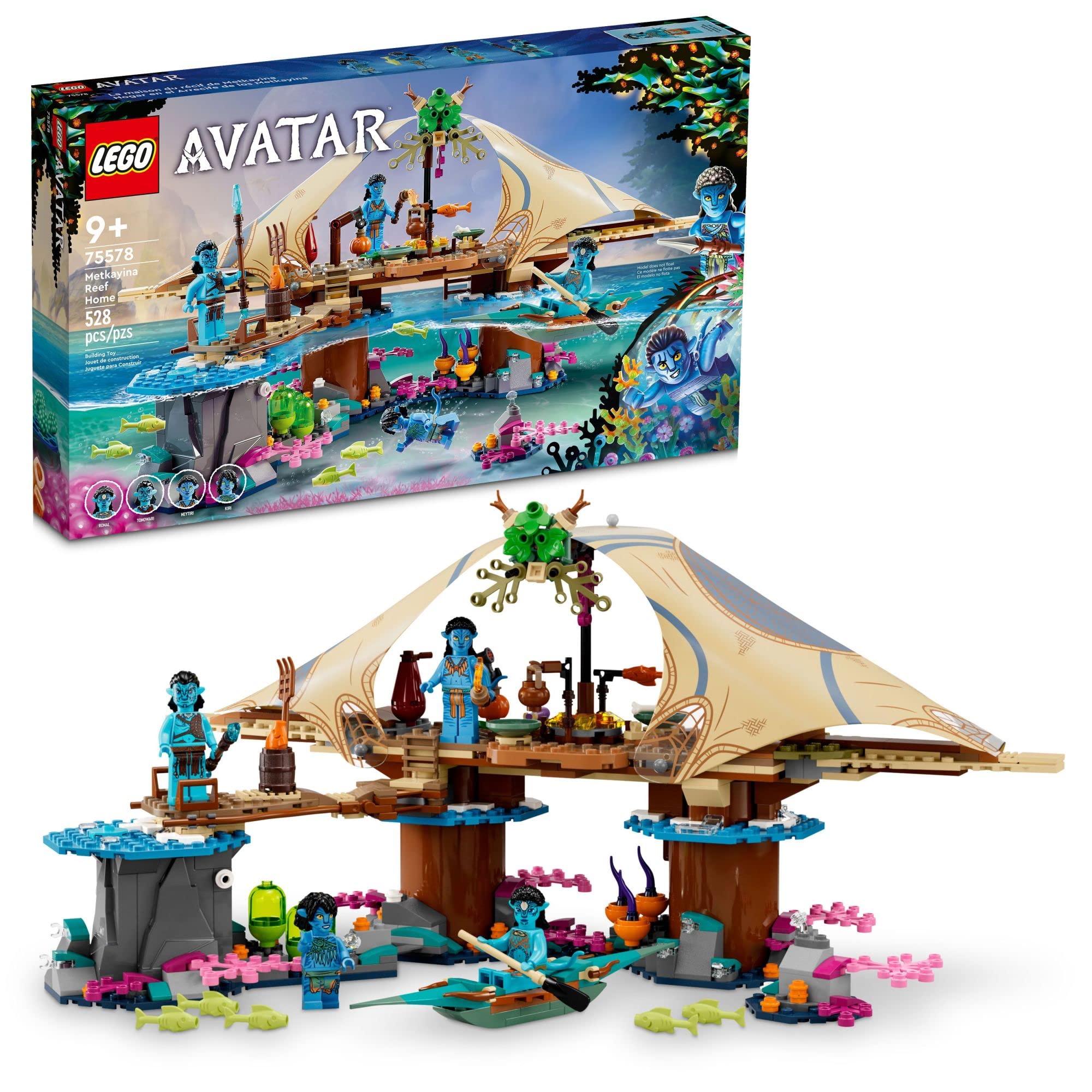 LEGO Avatar: The Way of Water Metkayina Reef Home 75578, Building