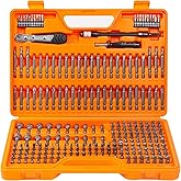 237-Piece Professional Precision Screwdriver Bit Set Kit,Chrome Vanadium Steel Impact Driver Bit Set, Security Bits Nut Driver,Ratchet Wrench and Bits Holder