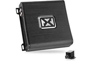 NVX VAD10001 v2 Model Monoblock Class D Amplifier 2000W Peak, 1000W RMS, 1/2/4-ohm Stable, Low Pass X-Over, Bass Boost, Remote Subwoofer Bass Knob, for Car/Truck/Marine/UTV/Motorcycle (VAD10001v2)