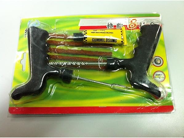 Amazon チューブレス タイヤ パンク 修理キット リペアキット 簡単にタイヤを応急処置 パンクを防ぐ 地球dr タイヤ修理ツールキット 車 バイク