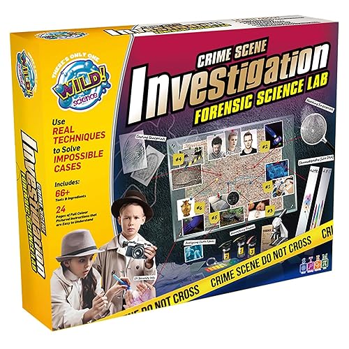 WILD! Science Crime Scene Investigation - Forensic Science Kit - Ages 8 ...