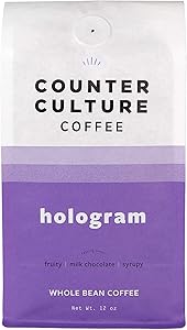 Counter Culture Coffee Hologram - Medium Roast, Sustainably Farmed, Kosher, Whole Bean Coffee, 12 oz (1 Bag)