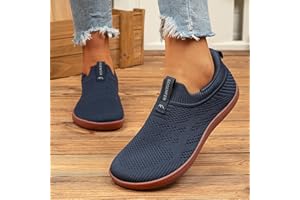 Barefoot Shoes Women Slip on Sneakers Wide Toe Box Shoes Women Zero Drop Gym Walking Shoes Trail Running Shoe Jogging Tennis 