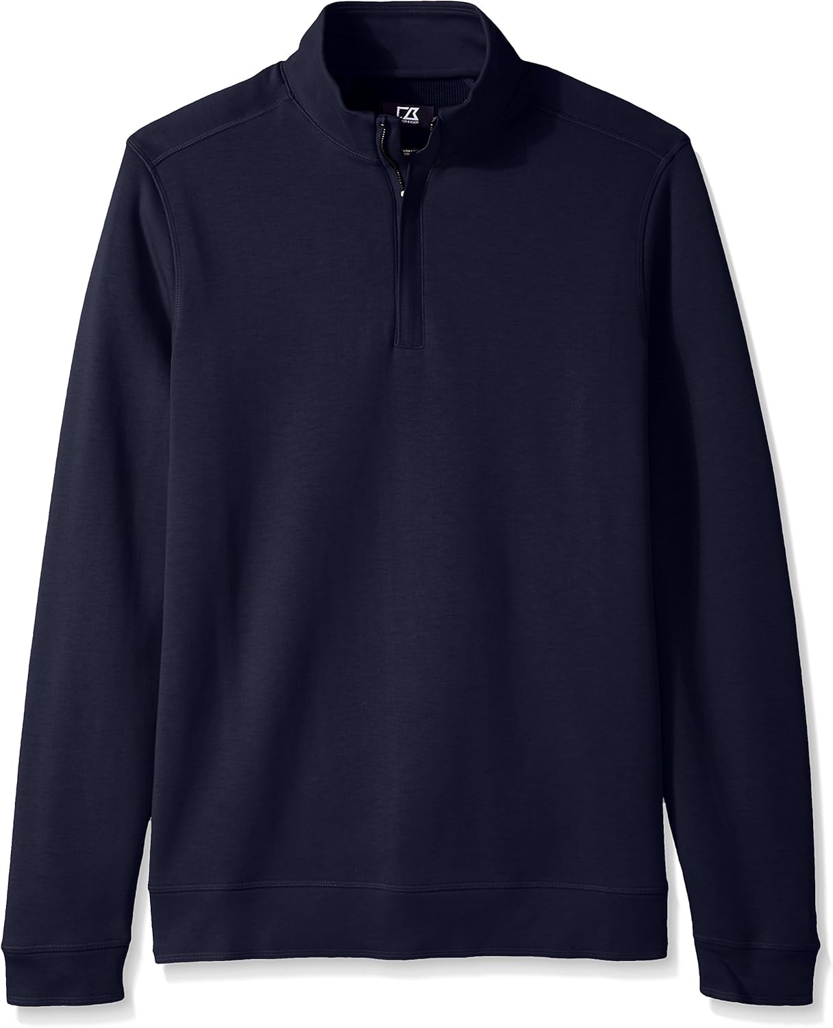 Cutter & Buck Men's Big and Tall Long Sleeve Pima Decatur Half-Zip: Clothing
