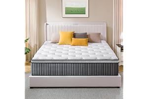 LegacyAmerhome Mattress Queen Size, 12 inch Hybrid Queen Mattresses in a Box, with Gel Memory Foam, Pocket Springs for Motion Isolation, Medium Firm Matress, CertiPUR-US, 100-Night Trial, 60"x80"x12"
