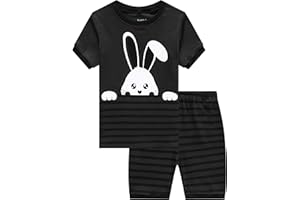 Family Feeling Boys Summer Pajamas Sets Short 100% Cotton Pjs