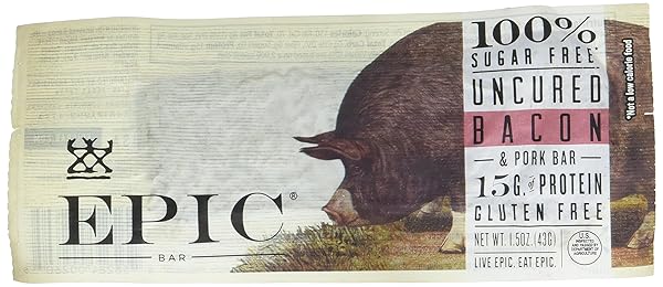 EPIC ALL NATURAL MEAT BAR, 100% SUGAR FREE,...