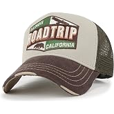 ililily Premium Road Trip Vintage Distressed Snapback Trucker Hat Baseball Cap
