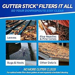 Gutter Stick Downspout Guard - Prevents