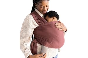 Solly Baby Wrap Carrier - Lightweight Baby Carrier - Newborn Baby Essentials - for Newborn, Infants and Baby 8-25 Lbs. Ember