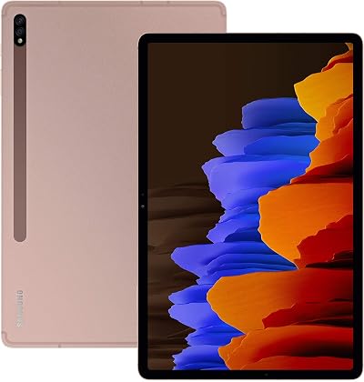 Samsung Galaxy Tab S7+ 5G Android Tablet Mystic Bronze UK Renewed