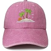 Hepandy Embroidered Palm Tree Hats