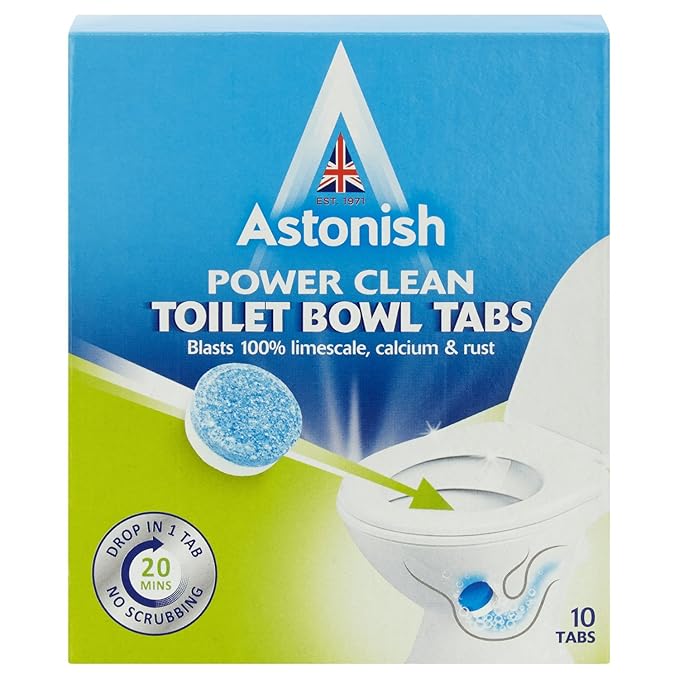 Astonish Toilet Bowl Cleaner Removes Limescale 10 Tabs Amazon.in Home