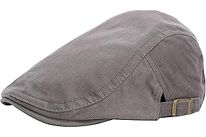 FAZAIQILUO Men's Beret Paperboy Flat Hat Hunting Driving Taxi Beret Warm Newsboy Adjustable