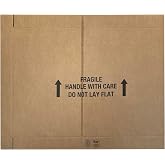 UOFFICE Moving Boxes Bundle TV Box (2-Pack), Adjustable Flat Screen TV Moving Boxes for Packing, Moving &amp; Storage with Handles