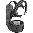 MiaMily Hipster Plus Hip Seat Baby Carrier - 6 Carry Positions - Newborn to Toddler - Lumbar Support - Charcoal Grey