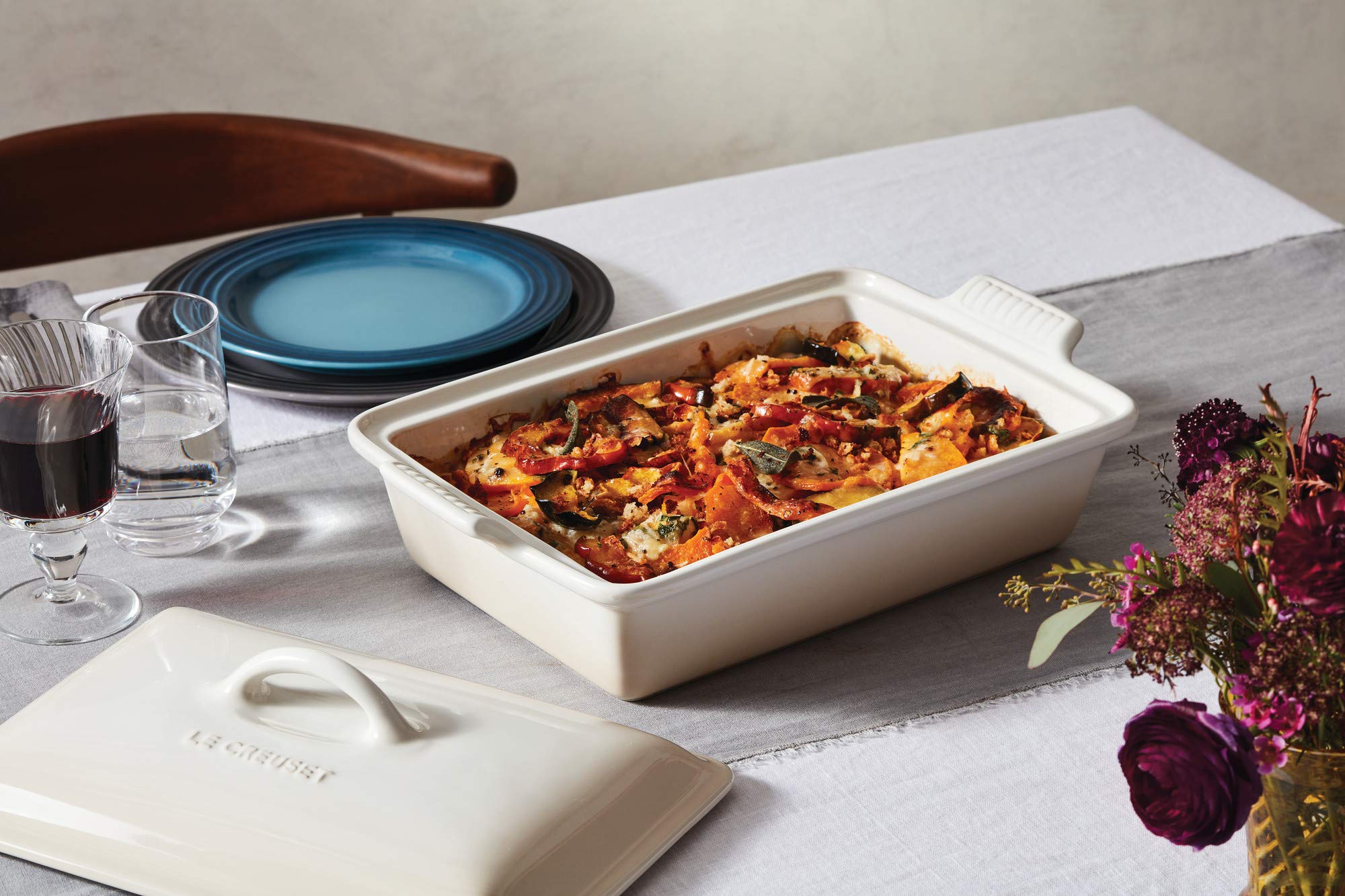 Le Creuset Stoneware Heritage Covered Rectangular Casserole, 4 qt. (12