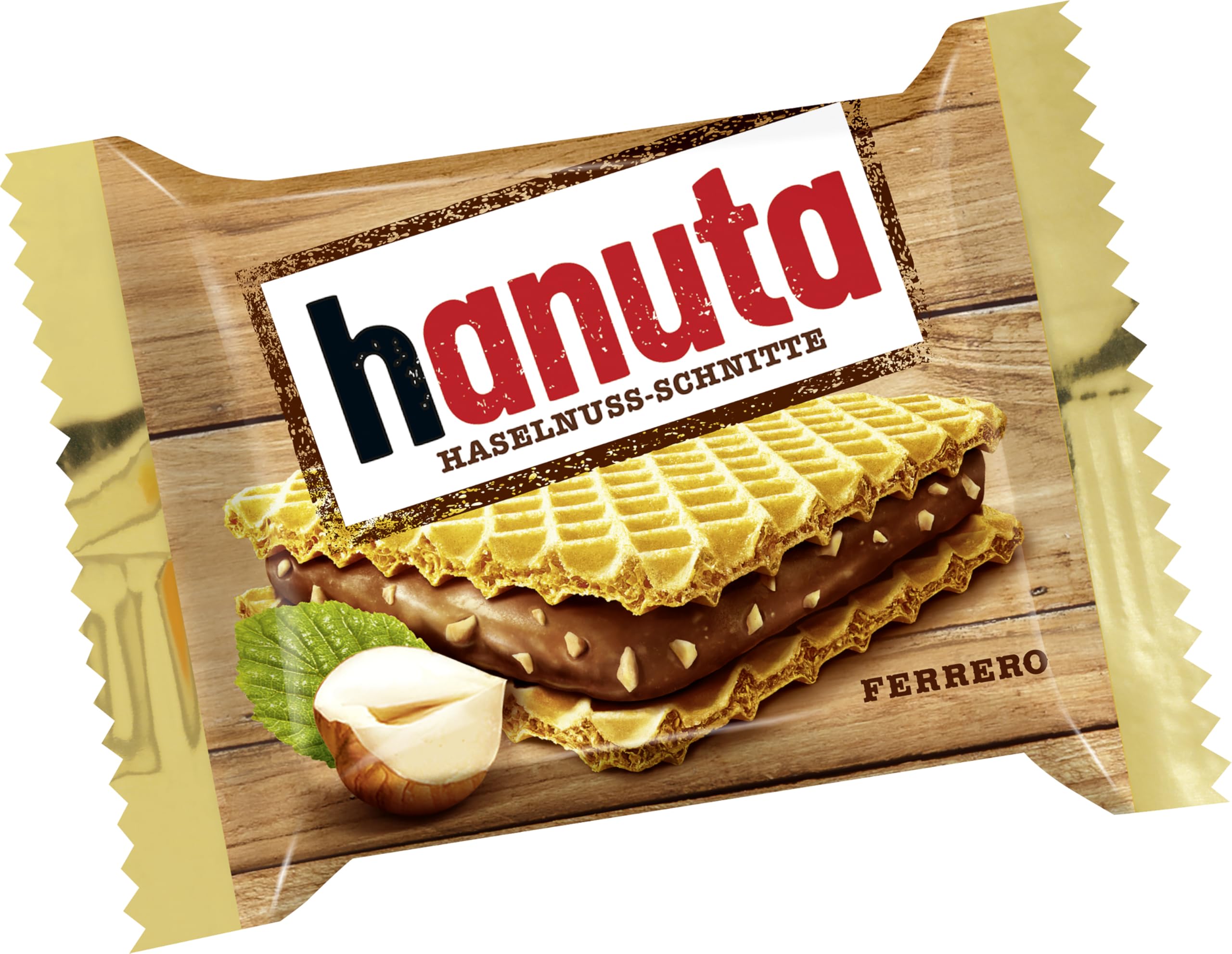 Hanuta Haselnuss-Schnitten – knusprige Waffeln mit zarter Haselnusscreme – Snack für zwischendurch, zum Teilen und Genießen – 1 Großpackung, 10 Stück (220 g) 2