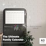 Smart Panda Magnetic Fridge Whiteboard Calendar Monthly Planner with 4 Colour view 2