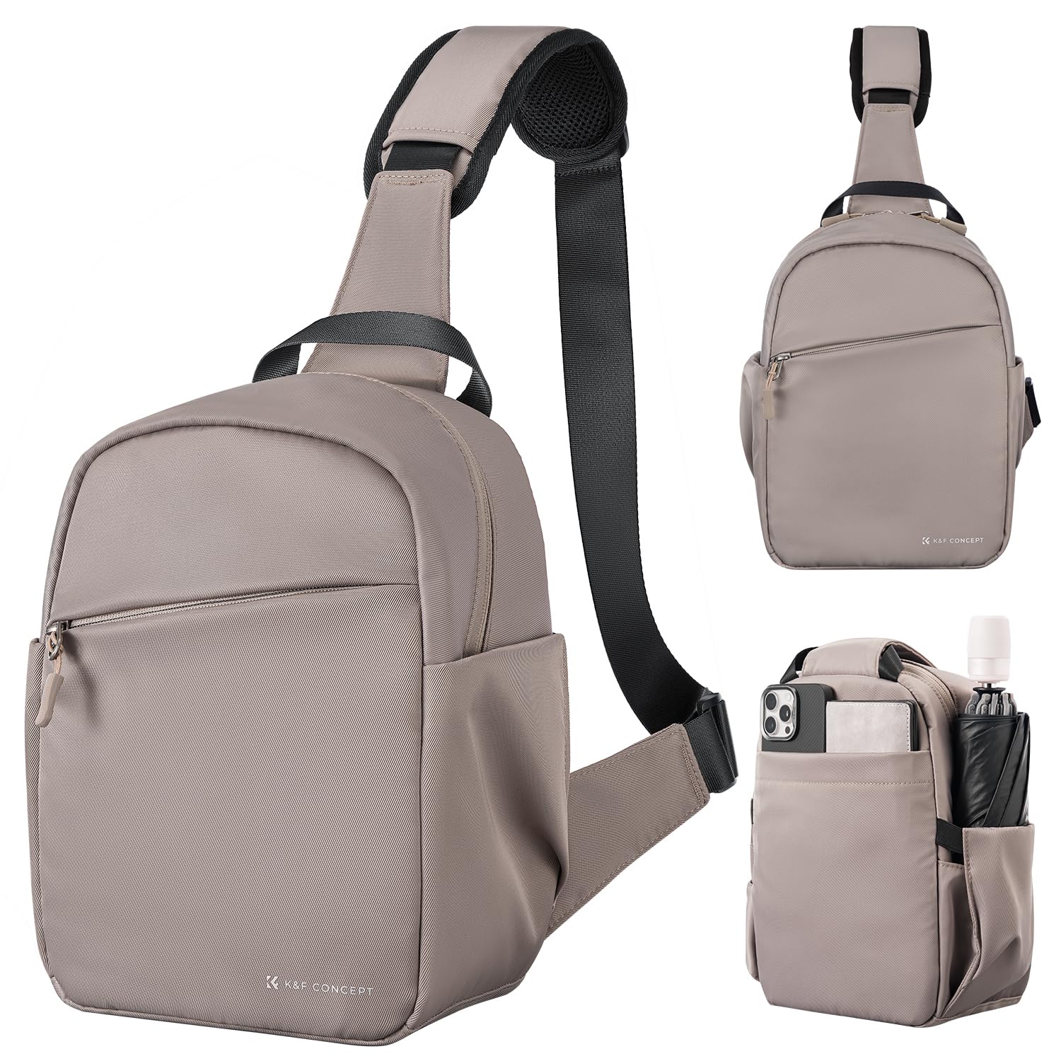 Photo 1 of K&F Concept Small Camera Bag for Photographer, Camera Sling Crossbody bag for DSLR/SLR/Mirrorless Camera, Compact Camera Case for Men and Women