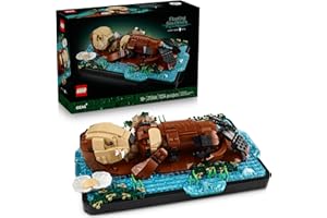 LEGO Ideas Floating Sea Otters Building Sets for Adults - Room or Office Decor for Women & Men, Ages 18+ - Gift Ideas for Bir