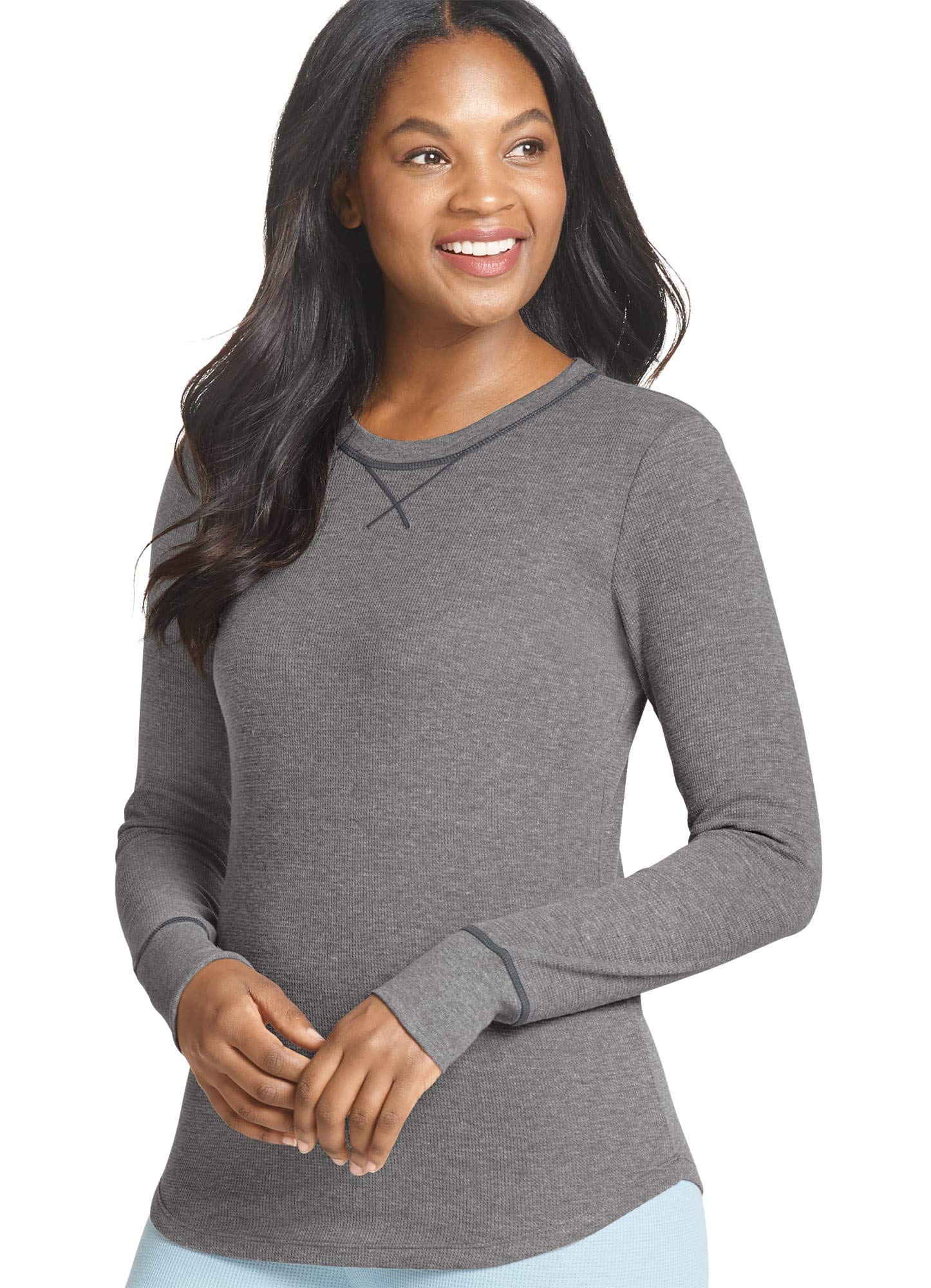 Underwear Long Sleeve Waffle Crew 