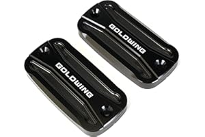 MOWOK For Goldwing GL 1800 1500 GL1800 GL1500 Motorcycle Front Brake Fluid Reservoir Cover Oil Cap (Black)