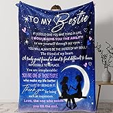 FORUSGITSS Best Friend Birthday Gifts for Women, Friendship Gifts Throw Blanket for Valentines Galentines Day, Birthday Gift for Woman Friendship, Bestie Blanket 50 * 60 Inch