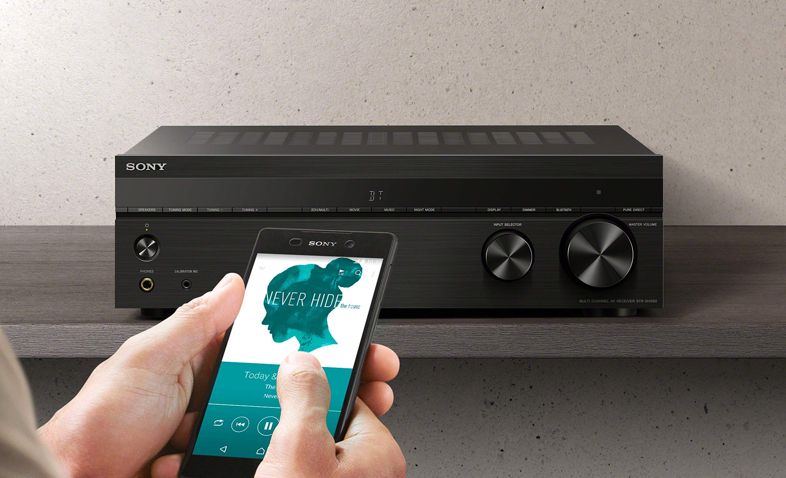 Sony STRDH590 5.2 Multi-Channel 4k HDR AV Receiver with Bluetooth (Renewed)