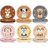 Yiaoyinnz 48PCS Dog Party Decorations Paper Plates Puppy Themed Disposable Tableware Dinnerware Pet Paw Print Cute Dinner Cake Plates for Kids Birthday Baby Shower Party Supplies Favors