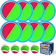Ayeboovi Toss and Catch Ball Set with 8 Paddles 4 Balls Outdoor Beach Pool Toys for Kids Outside Camping Lawn Yard Beach Pool Games Birthday Easter Gifts for Kids and Family