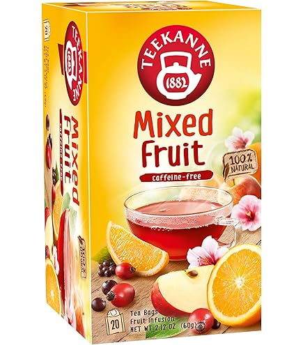 TEEKANNE フルーツミクスチャー 60g Amazon.com: Teekanne - Fruechte-Mischung (Fruit Mix) Tea Bags 60g