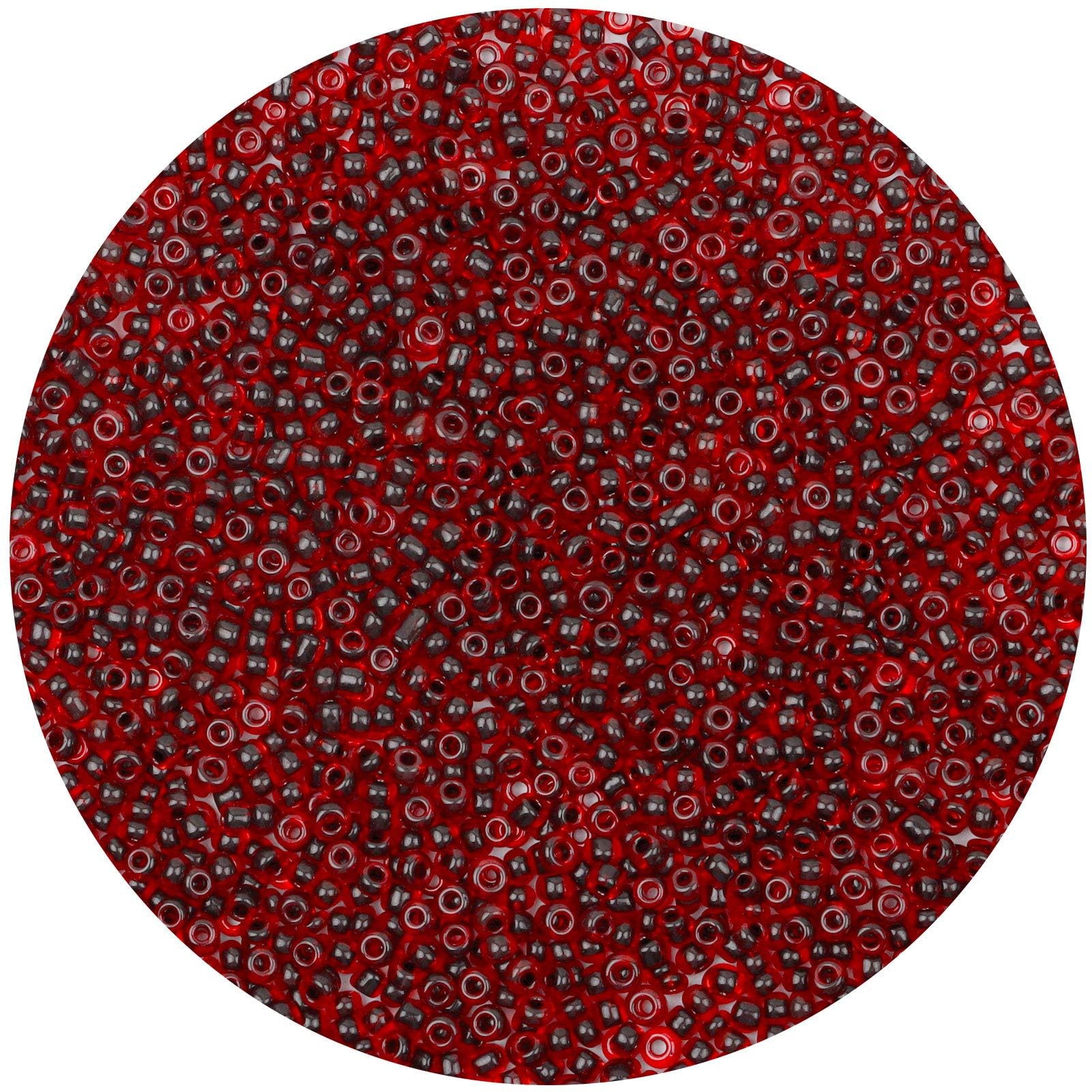 Gkelaly 10000Pcs Wine Red Glass Seed Beads Bulk for Jewellery Making, 2mm 11/0 Small Pony Beads for Bracelet Necklace Earring Making & Crafting — image 1